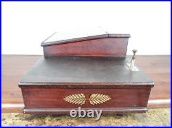 Large 19thC Antique Cash Register Till & Receipt Case General Store Counter Top