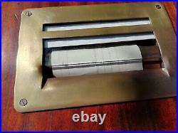 Large Antique Art Deco Cash Till Money Box Lockable With Key & Bell Circa 1920