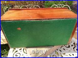 Large Antique Art Deco Cash Till Money Box Lockable With Key & Bell Circa 1920