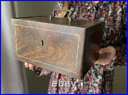 Large Vintage Antique Safe Cash Till Register Strongbox Industrial