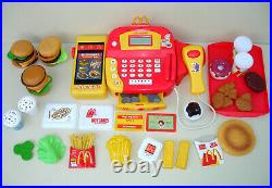 McDonalds Vintage Huge Role Play Toy Bundle Fast Food Till Cash Register Sounds