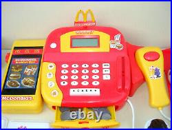 McDonalds Vintage Huge Role Play Toy Bundle Fast Food Till Cash Register Sounds
