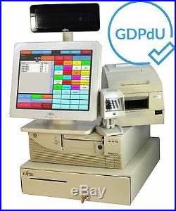 NCR Till Cash Register System TouchScreen Printer Datalogic Scanner Drawer gdpdu