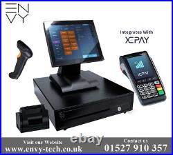NEW 15 Touchscreen All in One EPOS Cash Register Till System Department Store