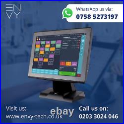 New 15 Touchscreen Cash Register AIO EPOS Till System For POS Coffee & Tea Shop