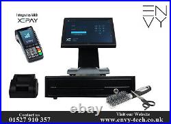 New All in One Xonder X 15 EPOS Touchscreen Cash Register Till System For Salon