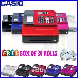 New Casio Electronic Se-g1 Cash Register Shop Till Thermal Printer 20 Free Rolls