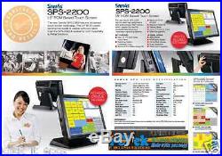 New Sam4s ROM SPS-2200 15' Touchscreen Till 4 Restaurant Cafe Pub Cash Register