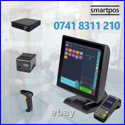 New Touchscreen 15 All in One EPOS Cash Register Till System For All Business
