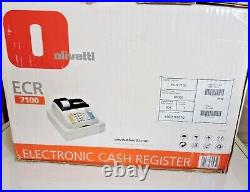 Olivetti ECR 7100 Retailer Shop Cash Register POS Till Machine + 50 Paper Roll