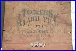 Original Antique Tuckers Alarm Till Cash Register