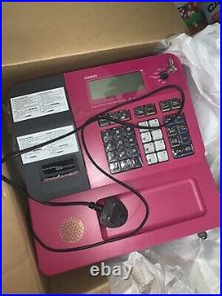 Pink Casio SE-G1 SEG1Cash Register Shop Till SE G1 + till rolls + Keys+Manual