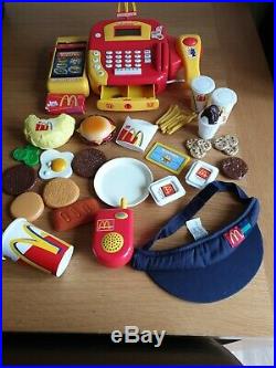 Preowned. Macdonalds till. Toy/game. Cash Register With Toy Food And Cap