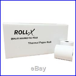 ROLL-X 76x76mm MACHINE TILL CREDIT CARD, PDQ THERMAL PAPER ROLLS CASH REGISTER