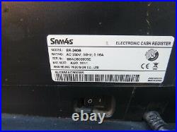 SAM4's ER-260B Cash Register with 2 Keys & Till Receipt Rolls Tested & Working