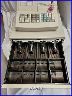 SAM4's ER-420M ECR Electronic White/Grey Cash Register (c), PAT Checked, Used