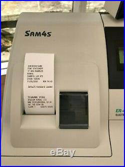 SAM4S ER-420M Cash Register with Barcode Scanner and Till Rolls Mint condition