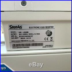 SAM4S ER-420M Cash Register with Barcode Scanner and Till Rolls Mint condition