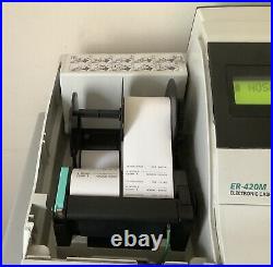 SAM4S ER-420M Electronic Cash Register Complete With Till Rolls And Free P&P