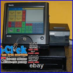 SAM4S Sps-2000 12 Touchscreen Till 4 Chip Shop Restaurant Cafe Pub Cash Register