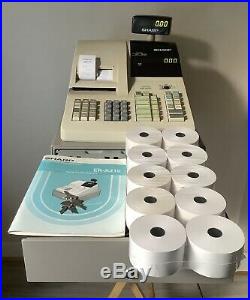 SHARP ER-A310 Electronic Cash Register Complete With Till Rolls And Free P&P