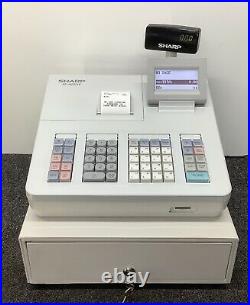 SHARP XE -207-W Electronic Cash Register Complete With Till Rolls And Free P&P