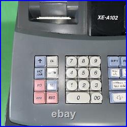 SHARP XE-A102-B Electronic Cash Register Complete With 4 Keys Vgc U1
