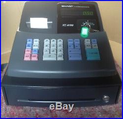 SHARP XE-A102-BK Electronic Cash Register With Till Rolls And Free P&P