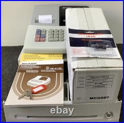 SHARP XE-A102 Electronic Cash Register Complete With Till Rolls And Free P&P