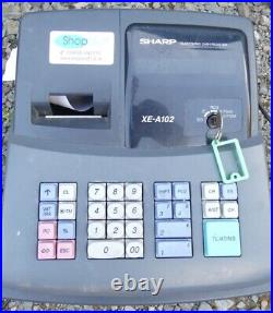 SHARP XE-A102 Electronic Cash Register + Key