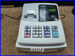 SHARP XE-A102 Electronic Cash Register + Key + New Ink Roller Fitted I 090