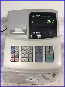 SHARP XE-A102 Electronic Cash Register WORKING with Till Rolls X8
