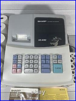 SHARP XE-A102 Electronic Cash Register With Lots Of Till Rolls