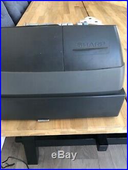 SHARP XE-A102 Electronic Cash Register With Till Rolls New ink Roller RARE GREY