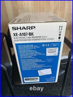 SHARP XE-A107-BK Hardly Used In Box TILL Cash register Black EX A107