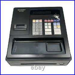 SHARP XE-A107-BK cash register Black Tested Working Small Business Till Boxed