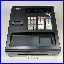 SHARP XE-A107-BK cash register Black Tested Working Small Business Till Boxed