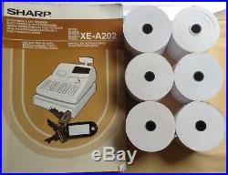 SHARP XE-A202 Electronic Cash Register With Till Rolls And Free P&P