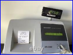 SHARP XE-A203 Electronic Cash Register Complete With Till Rolls And Free P&P