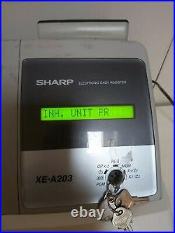 SHARP XE-A203 Electronic Cash Register Complete With tilll And Free P&P