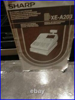 SHARP XE-A203 Electronic Cash Register, Keys And Instruction Manual