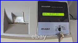 SHARP XE-A203 Electronic Cash Register With Keys In Excellent Condition