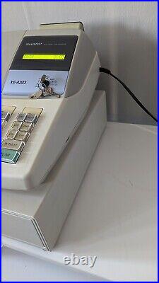 SHARP XE-A203 Electronic Cash Register With Keys In Excellent Condition