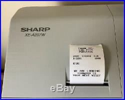 SHARP XE-A207W Electronic Cash Register With Box Of Till Rolls And Free P&P