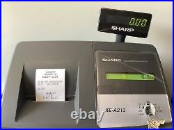 SHARP XE-A213-BK Electronic Cash Register Complete With Till Rolls And Free P&P