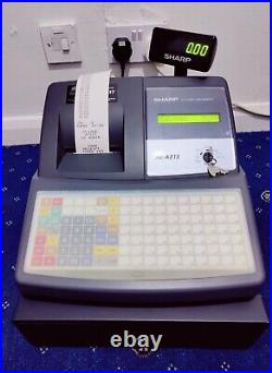 SHARP XE-A213 ECR With Wet Cover+ Full Instruction Manual+ Keys + Free P&P