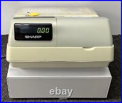 SHARP XE-A213 Electronic Cash Register With Wet Cover + Rolls And Free P&P