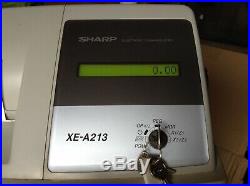SHARP XE-A213 Electronic Cash Register With Wet Cover + Till Rolls And Free P&P