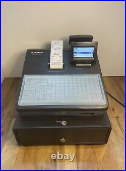 SHARP XE-A217B Electronic Cash Register With Key, Guide, Etc, Good/ Tested
