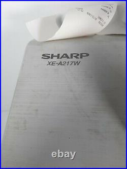 SHARP XE-A217W Electronic Cash Register Till With Key TESTED WORKS